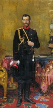  Ruso Obras - Retrato de Nicolás II, el último emperador ruso 1895 Ilya Repin